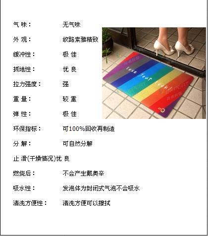 天然橡胶材料门垫特点